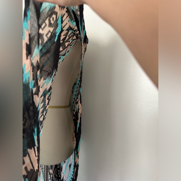 NWT chic boho geometric shawl wrap one size - Picture 7 of 13